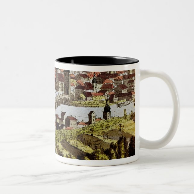 Taza Bicolor Vista de Praga (Derecha)