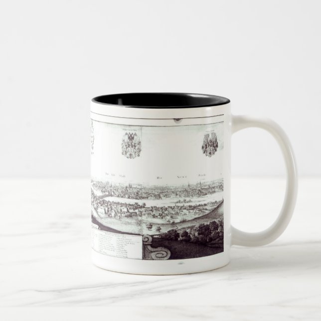 Taza Bicolor Vista de Praga, 1649 (Derecha)