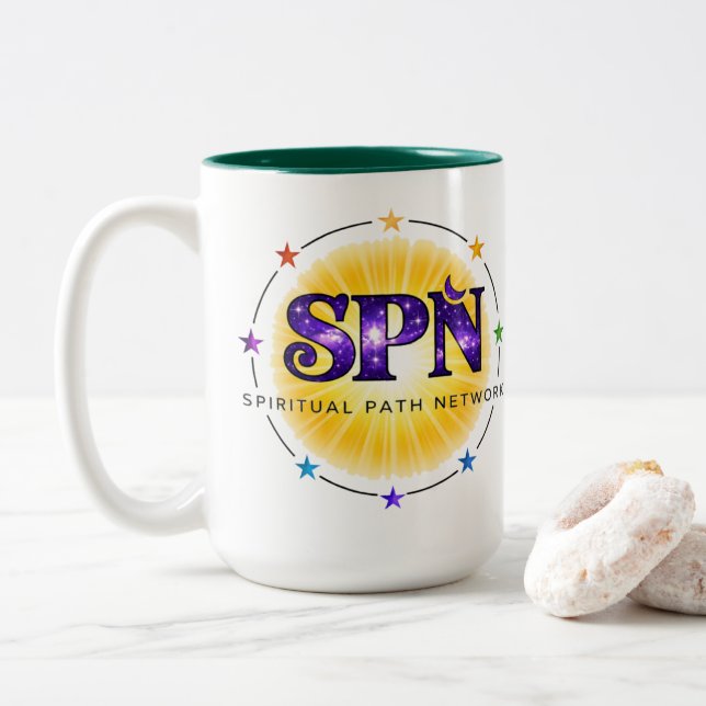 Taza Bicolor Vista de SPN de la vida (Con donut)