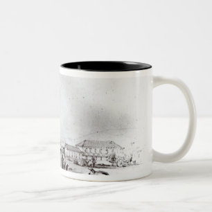 Taza Bicolor Vista de Valparaiso, 1834