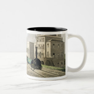 Taza Bicolor Vista del ferrocarril de Manchester y de
