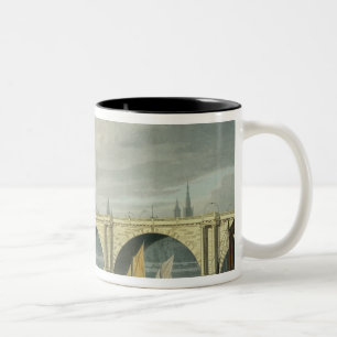 Taza Bicolor Vista del oeste del sur de la catedral del St