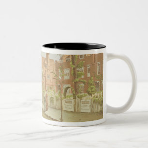 Taza Bicolor Vista del parque de Bedford, 1882 (litho del