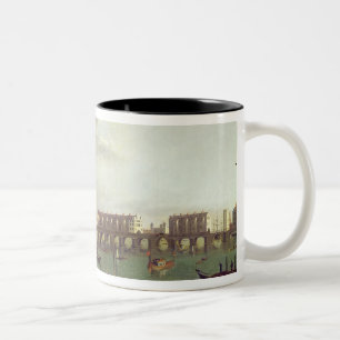 Taza Bicolor Vista del puente viejo de Londres