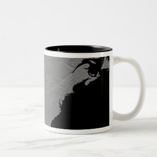 Taza Bicolor Vista estereoscópica de Norteamérica 2