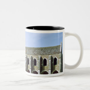 Taza Bicolor Vista exterior de la abadía cisterciense