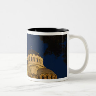 Taza Bicolor Vista nocturna de la Catedral de Alexander Nevski