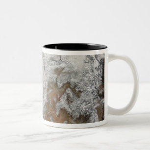 Taza Bicolor Vista por satélite de los Estados Unidos