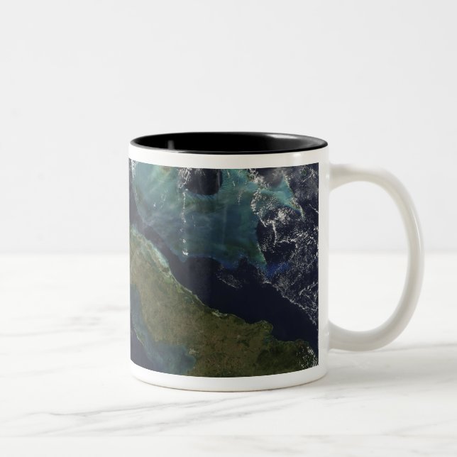 Taza Bicolor Vista satelital de Cuba (Derecha)