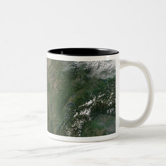 Taza Bicolor Vista satelital de Francia (Derecha)