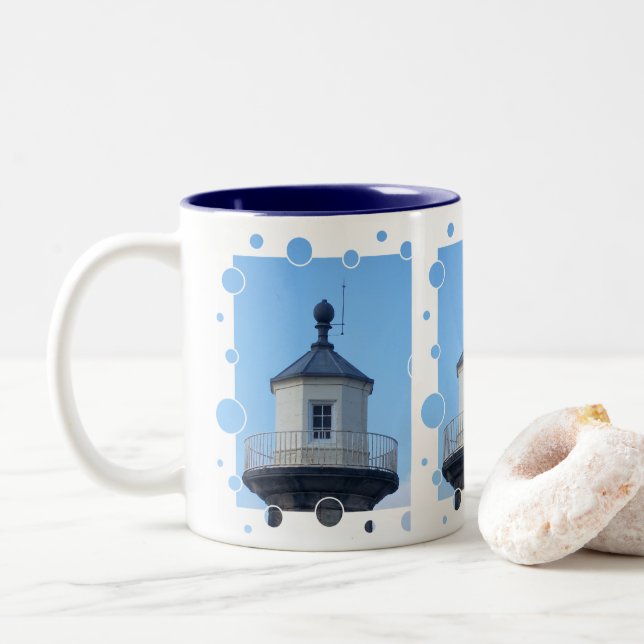 TAZA BICOLOR VISTAS DE INGLATERRA (Con donut)