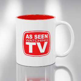 Taza Bicolor Visto mientras se ve TV