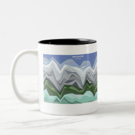 Taza Bicolor Visualización de datos de Kopidion Shmoocon