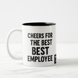 Taza Bicolor vitoreando al mejor empleado
