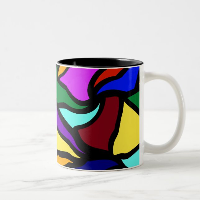 Taza Bicolor Vitral reciclado (Derecha)
