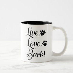 Taza Bicolor Vive Ama Ladra