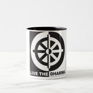 Taza Bicolor Vive el Dharma