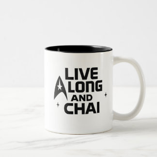 Taza Bicolor Vive largo y Chai