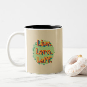 Taza Bicolor Vive. Lern. Laff. Gfx-03