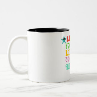 Taza Bicolor Vive tu vida mugre
