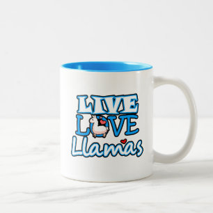 Taza Bicolor Viven, aman, las llamas