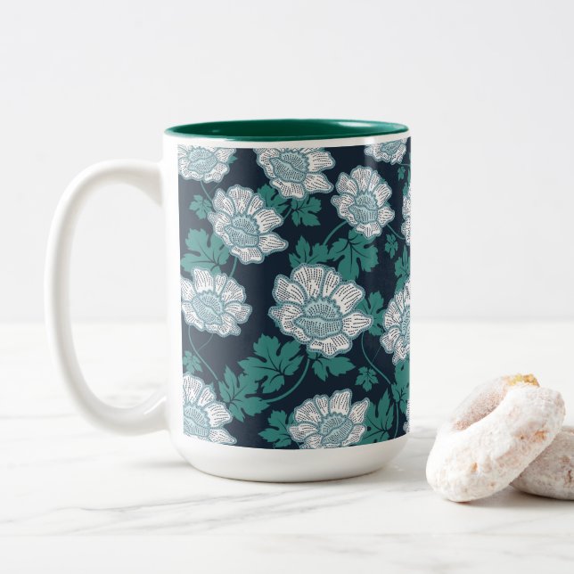 Taza Bicolor Vivid Botanance Elegance (Con donut)