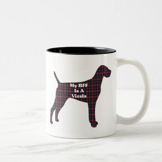 Taza Bicolor Vizsla BFF Mug (Derecha)