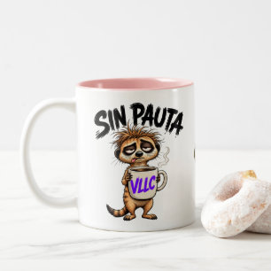 Taza Bicolor VLLC Sin Pauta Argentina Funny Political Meerkat M