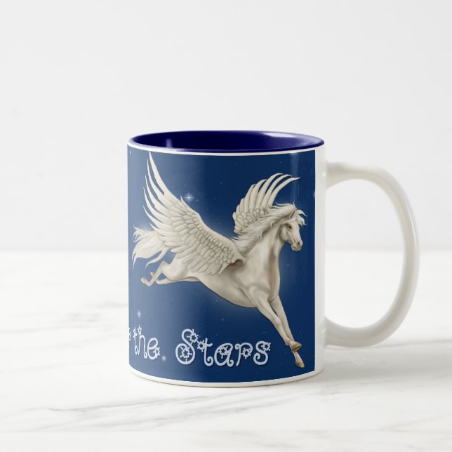 Taza Bicolor Volando Pegasus (Derecha)