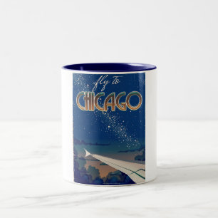 Taza Bicolor Volar a Chicago