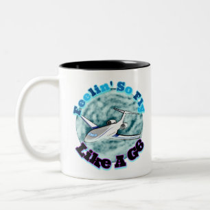 Taza Bicolor Volar como un G6