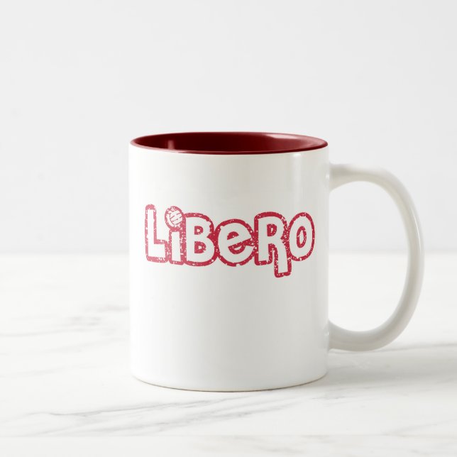 Taza Bicolor Voleibol de Libero (Derecha)