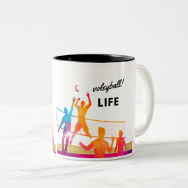 Taza Bicolor Voleibol Laife