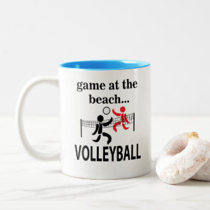 Taza Bicolor Voleibol Playa