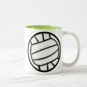 Taza Bicolor Voleibol verde