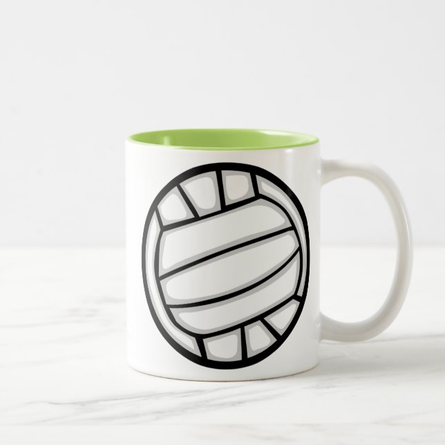 Taza Bicolor Voleibol verde (Derecha)
