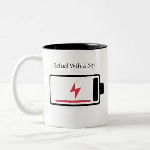 Taza Bicolor Volver a carburar con un Sip