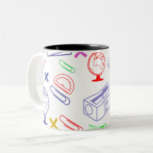 Taza Bicolor Volver al patrón escolar