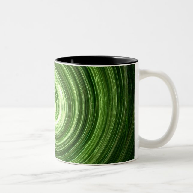 Taza Bicolor Vortex verde (Derecha)