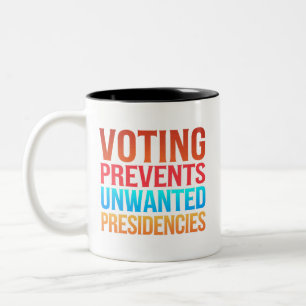 Taza Bicolor Votar impide las elecciones presidenciales no dese