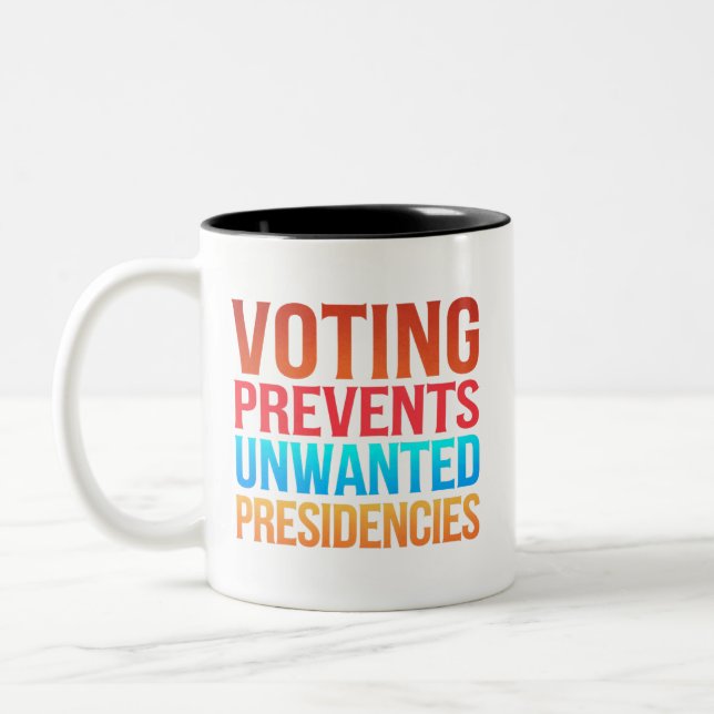 Taza Bicolor Votar impide las elecciones presidenciales no dese (Izquierda)