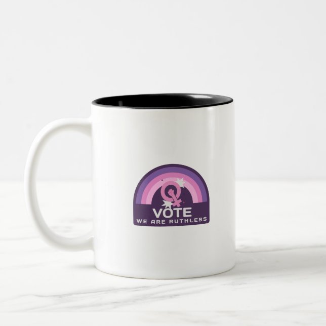 Taza Bicolor Votar sin piedad (Izquierda)