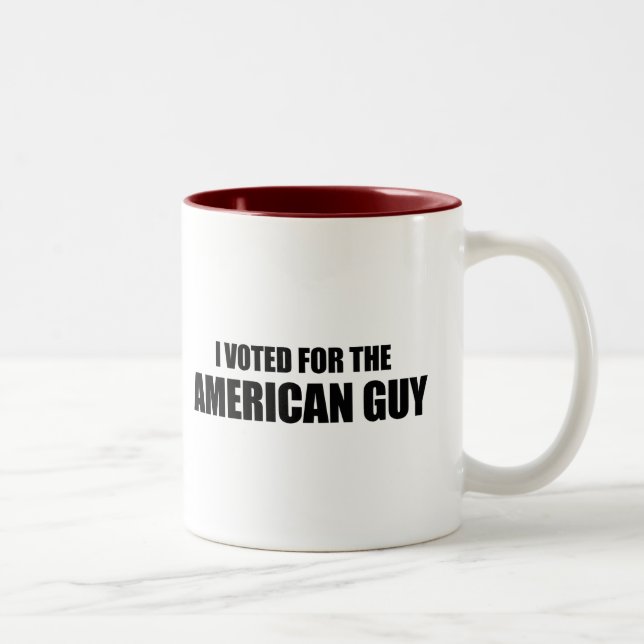 Taza Bicolor Voté por el individuo americano (Derecha)