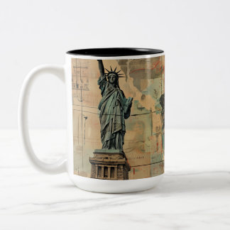 Taza Bicolor Vote Por La Democracia Mug