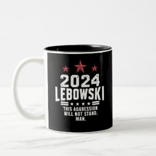 Taza Bicolor Voto electoral divertido político Lebowski 2024