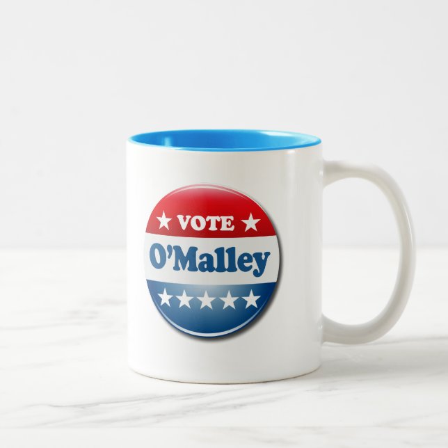 Taza Bicolor Voto para O'Malley 2016 (Derecha)