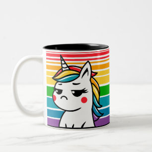 Taza Bicolor Voy a superar a Unicorn