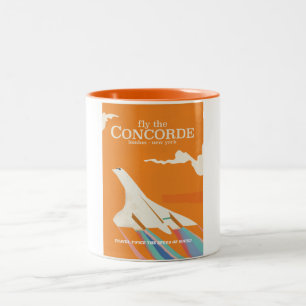 Taza Bicolor Vuela en el Concorde