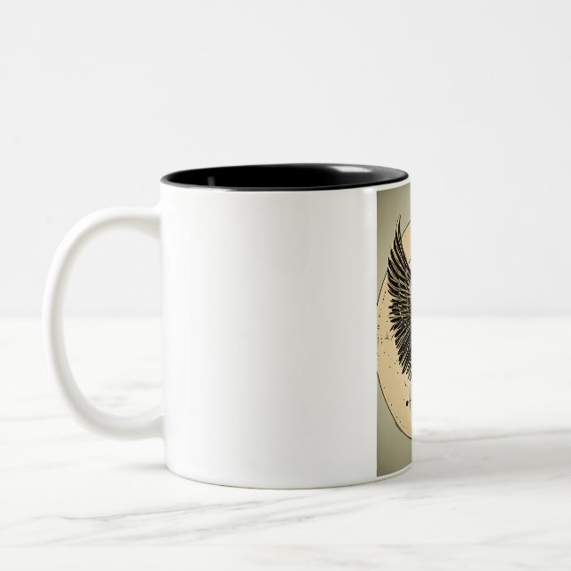 Taza Bicolor "Vuelo sagrado" (Izquierda)