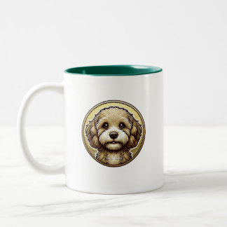 Taza Bicolor Waffles the Cavapoo Mug